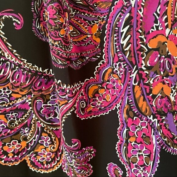 La Chateau Chiffon Floral Paisley Halter Maxi Dress, Sz Small - Picture 12 of 16